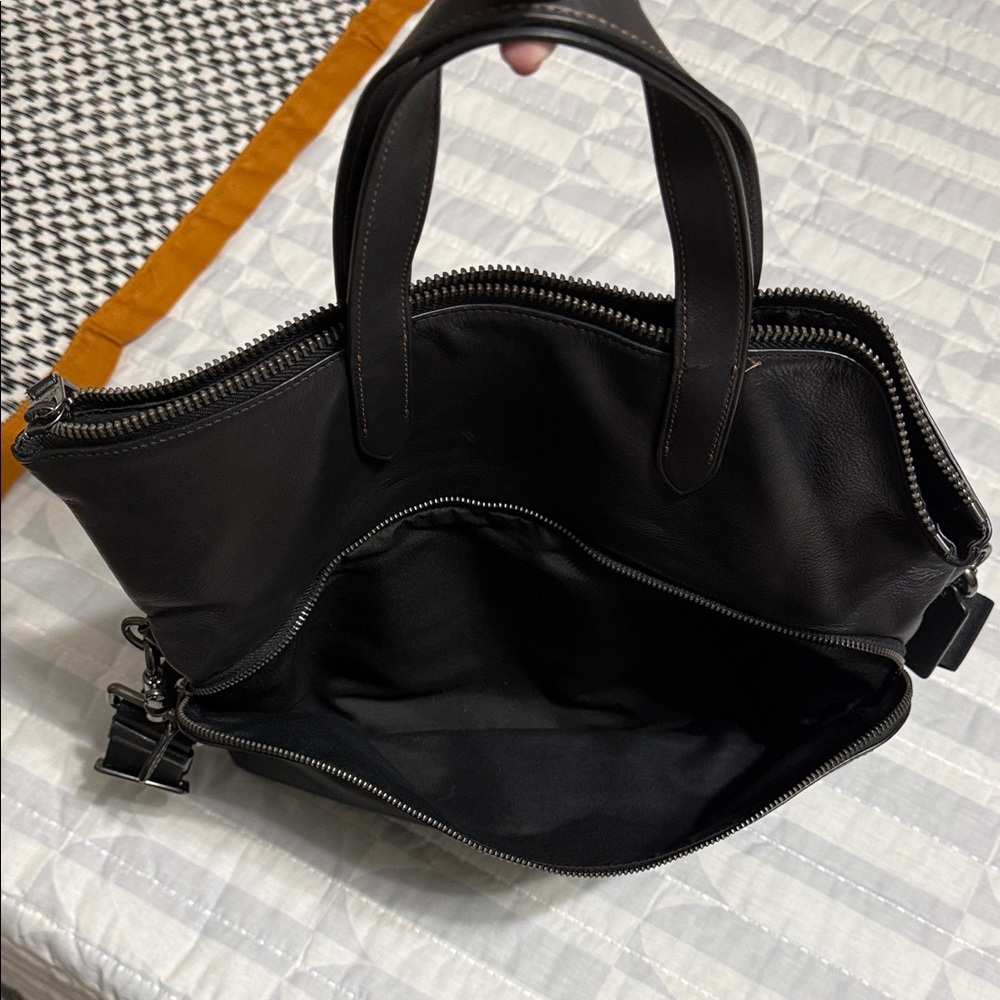 Coach Leather Fold-over Tote - Picture 6 of 8